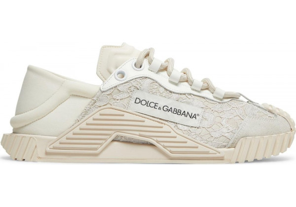 Кроссовки Dolce & Gabbana NS1 Slip On White Lace