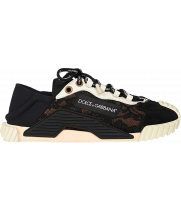 Кроссовки Dolce & Gabbana NS1 Slip On Black Lace