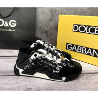 Кроссовки Dolce & Gabbana NS1 Slip On Black Lace