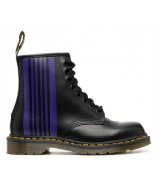 Ботинки Dr. Martens черные с синими полосками