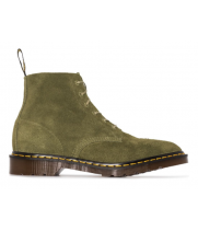 Ботинки Dr. Martens замшевые зеленые