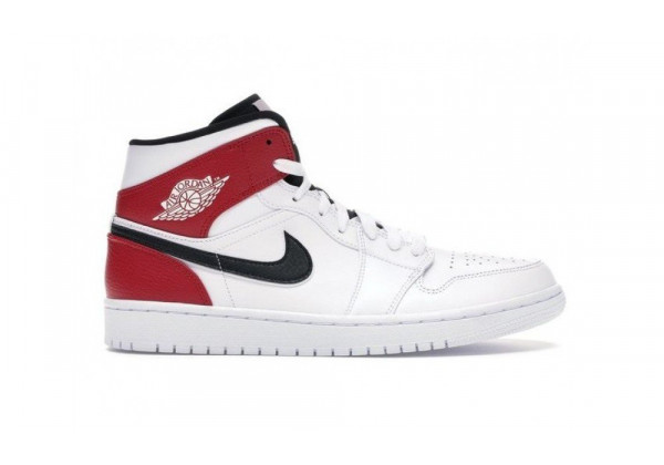 Кроссовки Nike Air Jordan Retro белые с красным