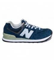 Кроссовки New Balance 574 мужские замшевые синие