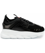 Кроссовки Versace Chain Reaction Black White