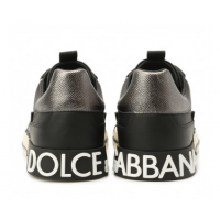 Кожаные кеды Dolce & Gabbana Custom 2.Zero черные
