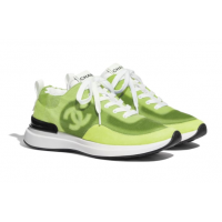 Кроссовки Chanel неоновые зеленые