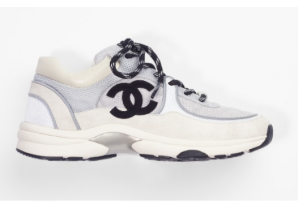 Кроссовки Chanel белые с серым